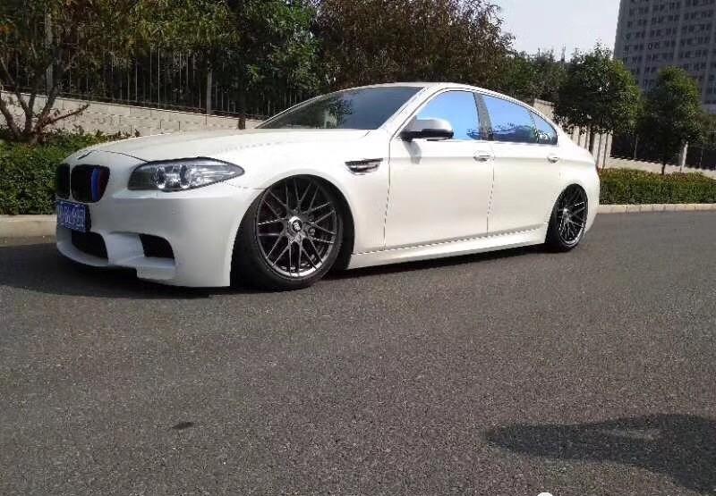 宝马5系ACCUAIR/AIRBFT气动避震及高度尺安装案例 洛阳AX改装