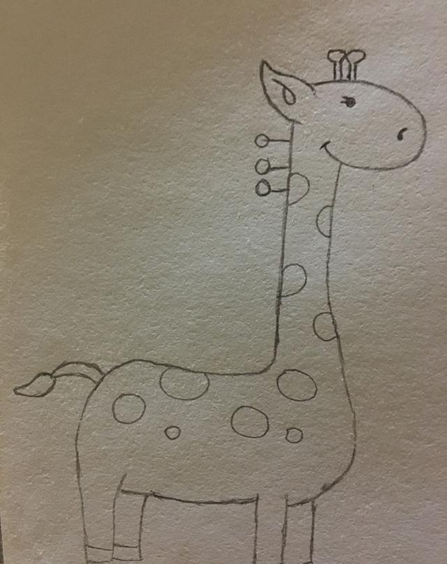 简笔画——长颈鹿的画法