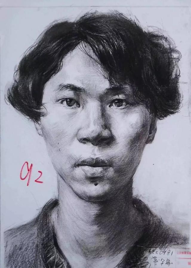 2019届安徽模拟素描高分卷,美术生艺考生必看!