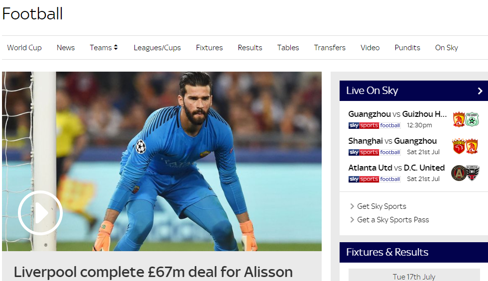 重磅!中超英国直播权易主 天空体育出局2019与