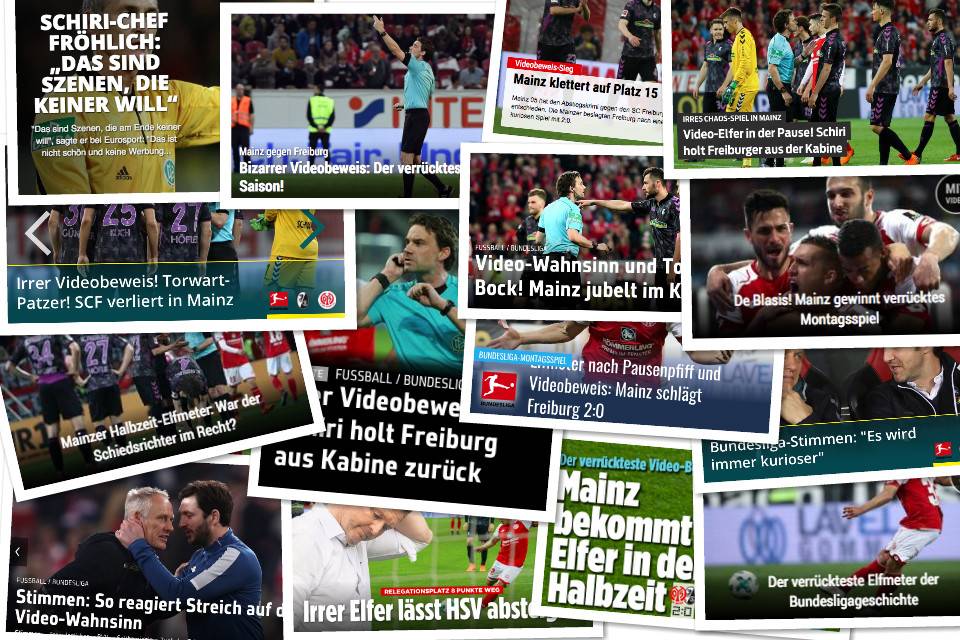 德甲今日头版:VAR改判中场罚点球 多特中意法