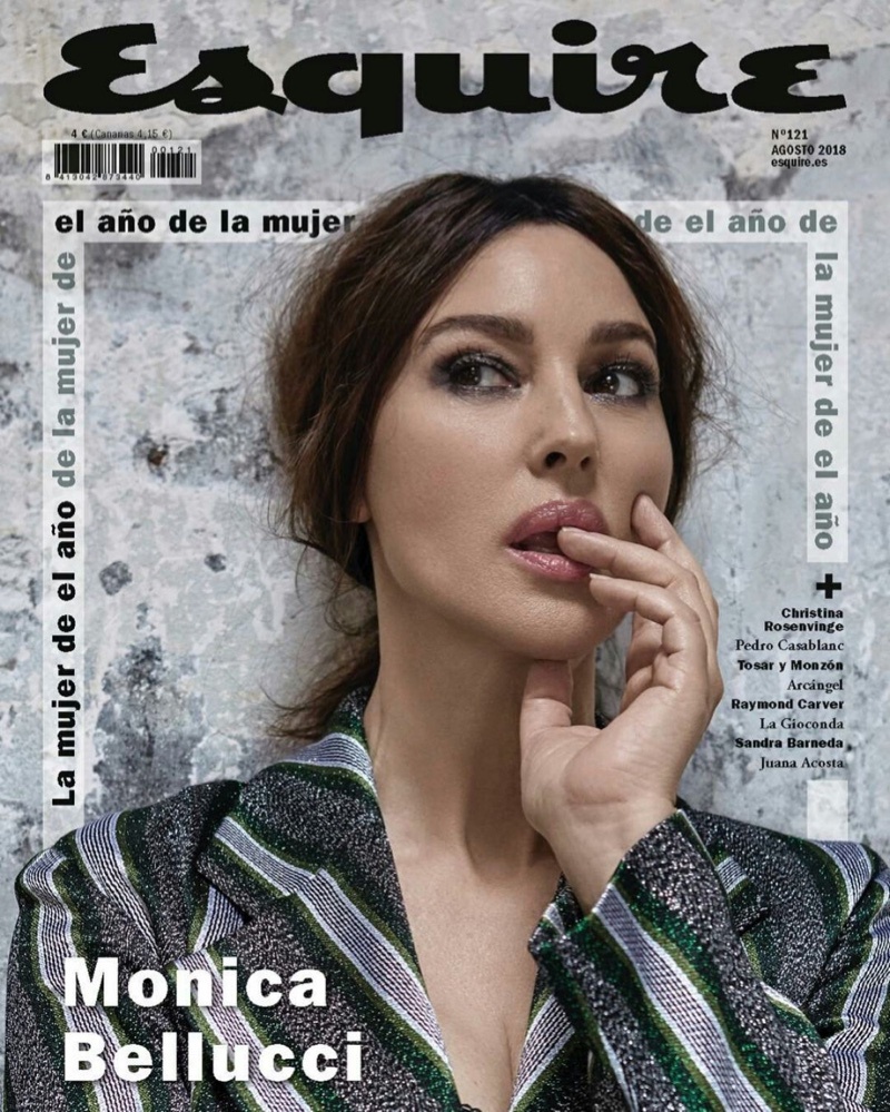 Esquire Spain August 2018 | 曾经的西西里女神莫妮卡·贝鲁奇Monica|莫妮卡·贝鲁奇|西西里|女神_新浪新闻