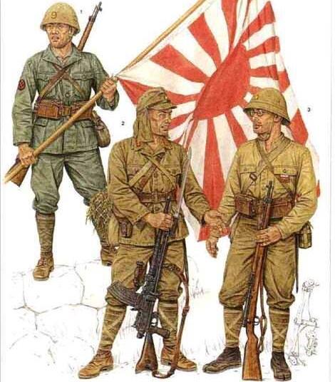 二战中国军与日军军服以及单兵装备对比|明治|空降兵|钢盔_新浪新闻