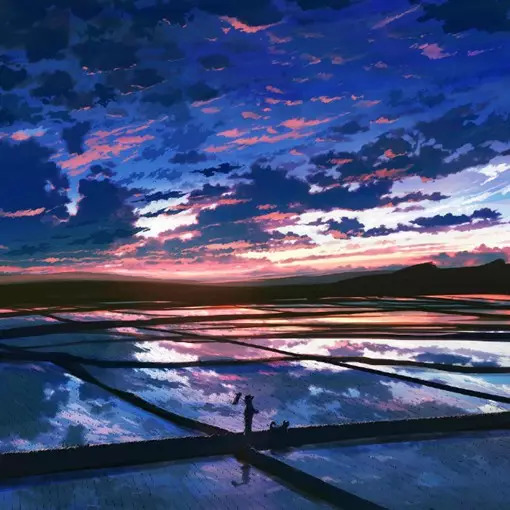 超美的天空插画,每一张都是壁纸