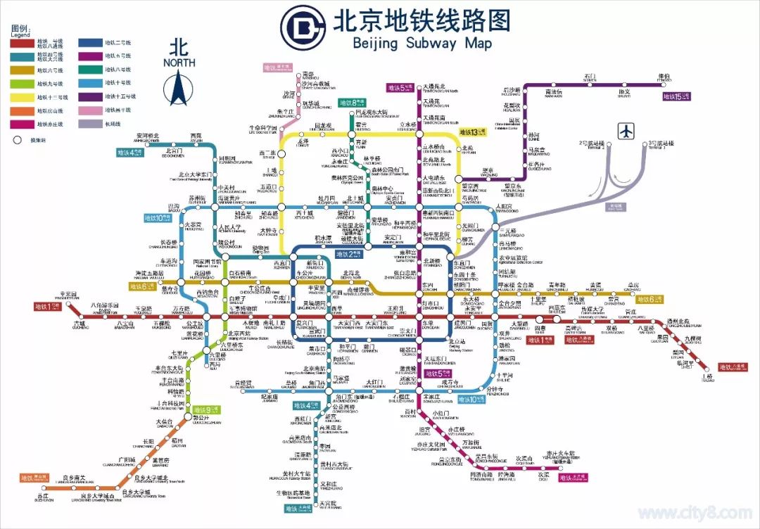 (放张北京地铁地图吧)