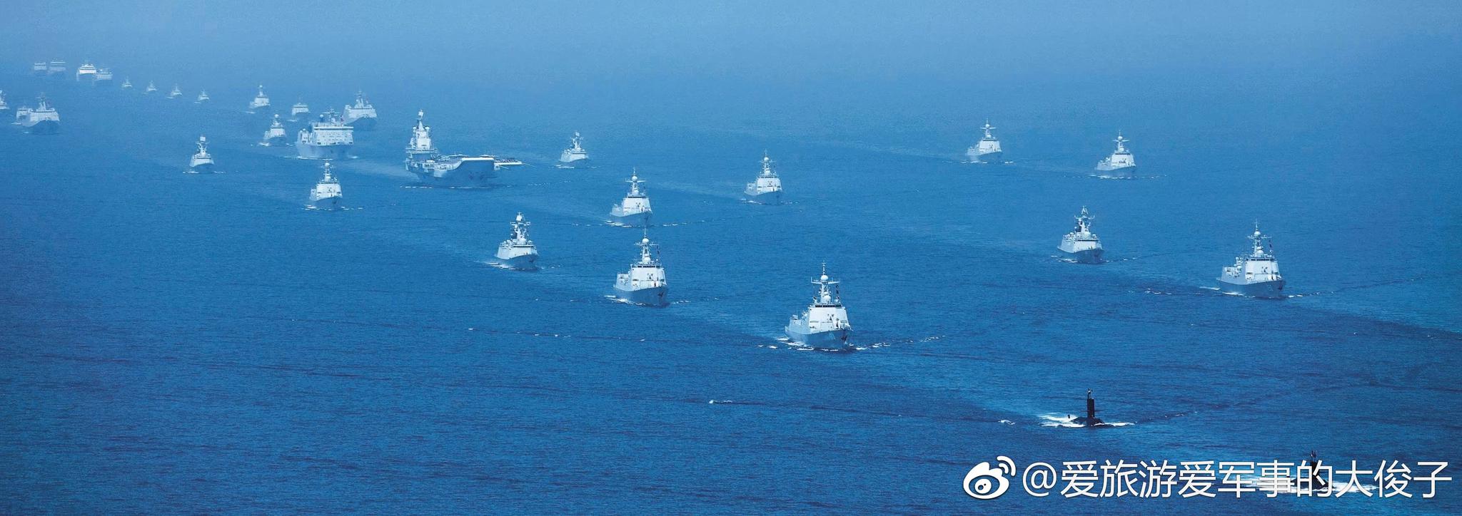 庆祝中国海军成立69周年!愿我们的海军更加强大!成为世界一流海军