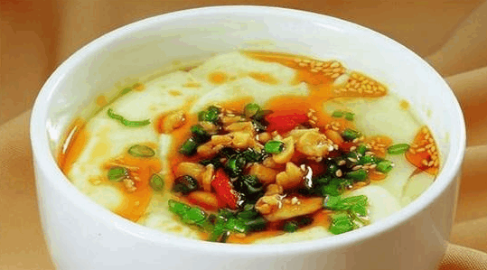 中国的传统食物豆腐脑的做法和配方, 美味又健康