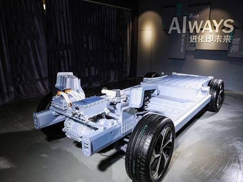 技术成果-全球首创上钢下铝车身结构模块化智能电动汽车平台