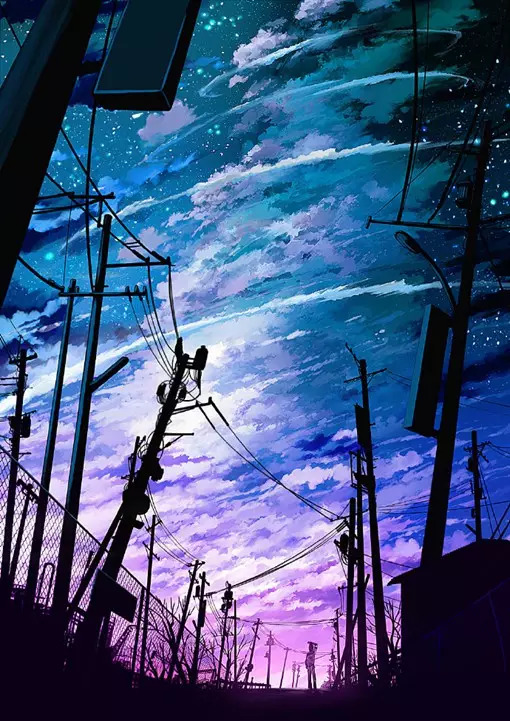 超美的天空插画,每一张都是壁纸