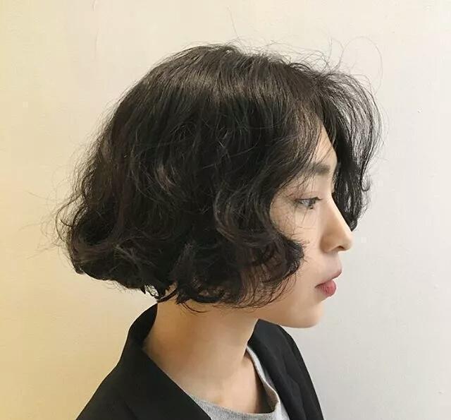 齐肩纹理烫走在街上你就是焦点