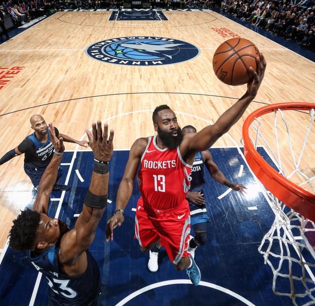 火箭队史季后赛单场40+次数排行:麦迪1次,哈登