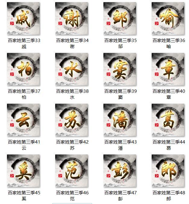 用你的姓氏当头像，16款中国风百家姓壁纸，你值得拥有