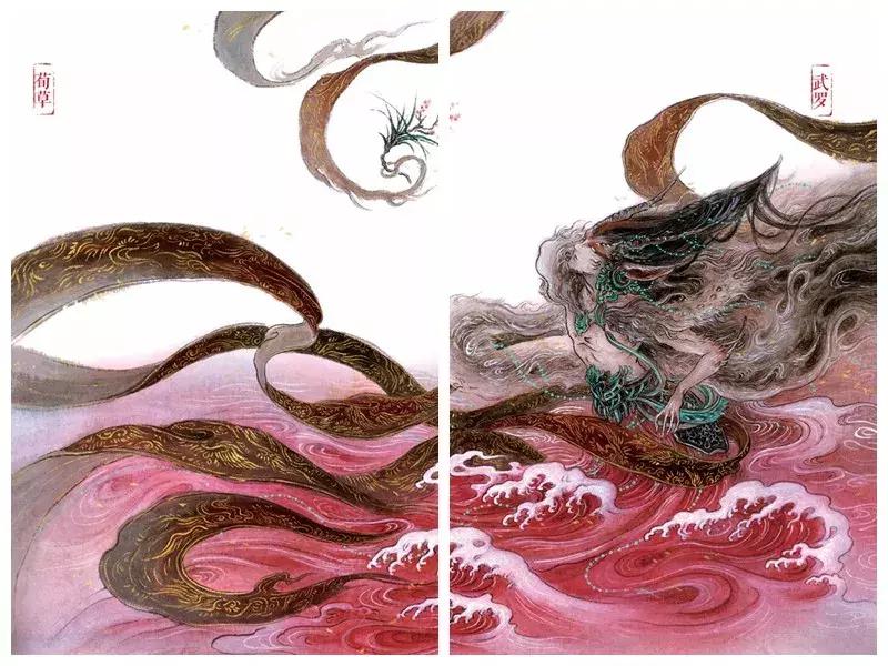 川美90后画师杉泽, 用画笔重新诠释山海经, 惊