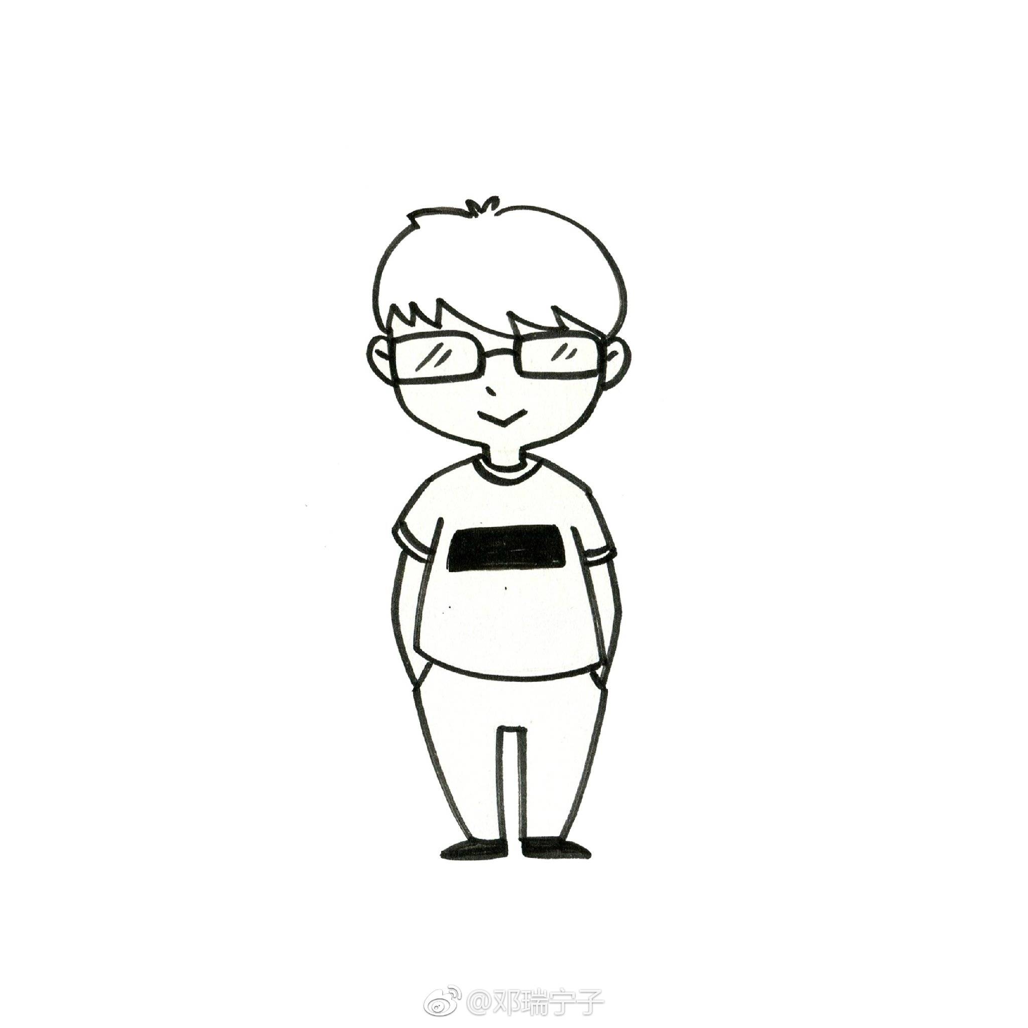 儿童简笔画设计图__动漫人物_动漫动画_设计图库_昵图网nipic.com