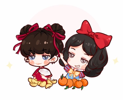 6对cp的萌版造型，我一眼认出皇权富贵，全认出的绝对是铁粉!