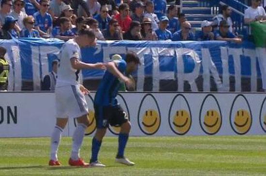 伊布惹祸了!报复性掌掴对手染红,这火爆脾气幸