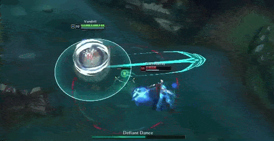 lol新版刀妹w技能测试:350ap就能100%减伤?削弱刀妹势