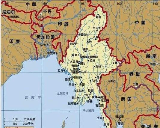 东南亚面积最大的国家, 曾是英属印度的一个省