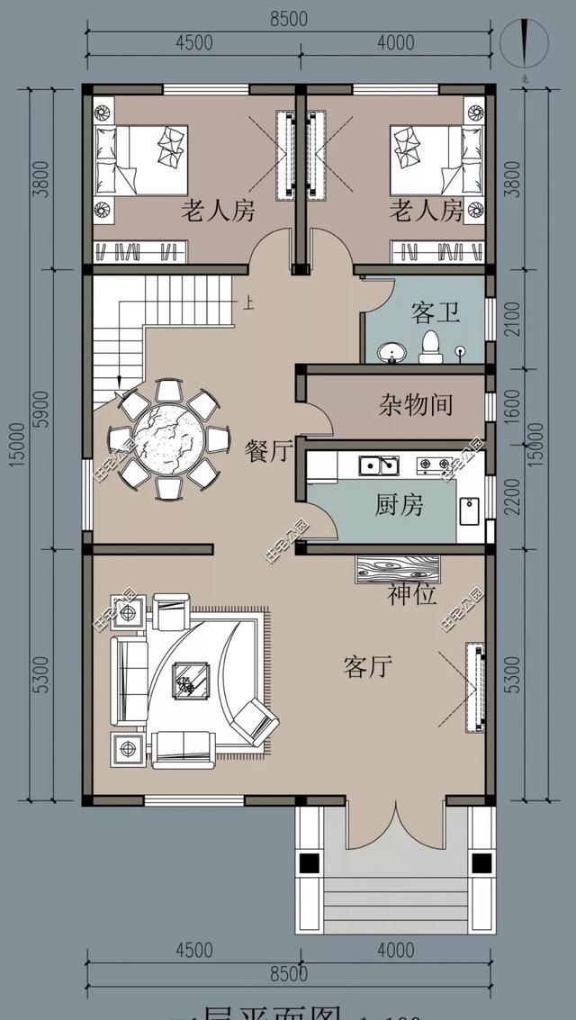 精选图库：20套小面宽别墅户型