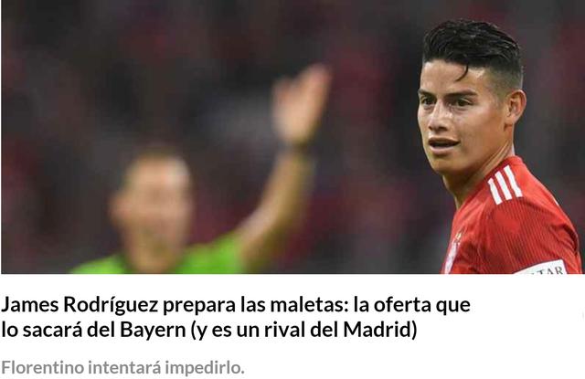 搭档顶级前锋，有家豪门诱惑j罗加盟，皇马给不了