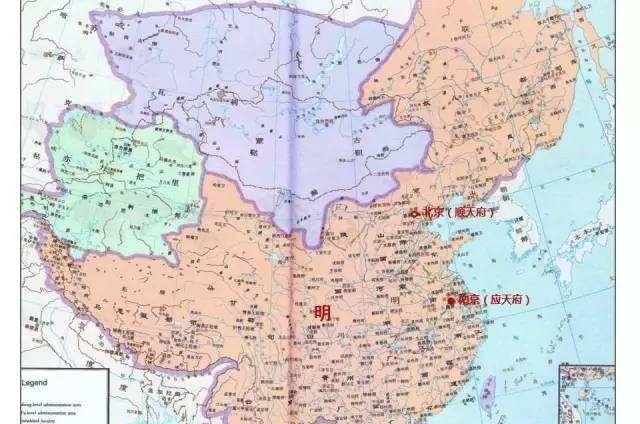 为什么元朝和明朝地图最上面是一条横线是没有画全吗