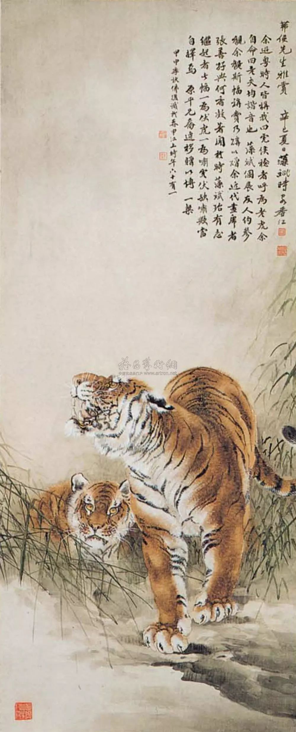 中国画虎名家，个个是高手！
