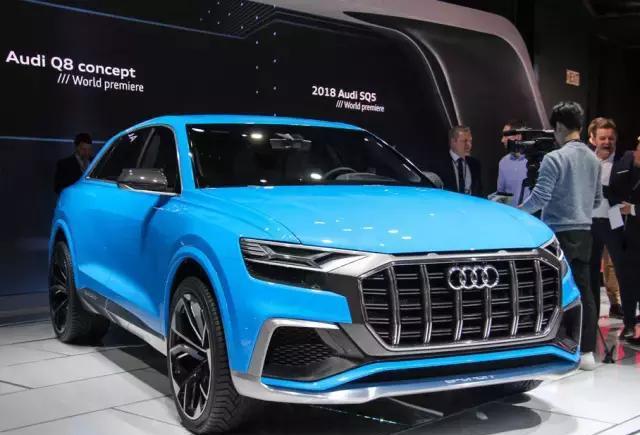 奥迪首款轿跑SUV Q8火辣亮相, 明年量产!