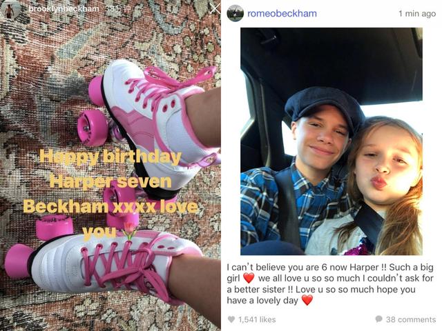 女儿奴贝克汉姆霸气表白小七，我的女儿完美到我无法用语言来形容
