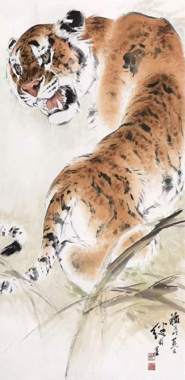 中国画虎名家，个个是高手！
