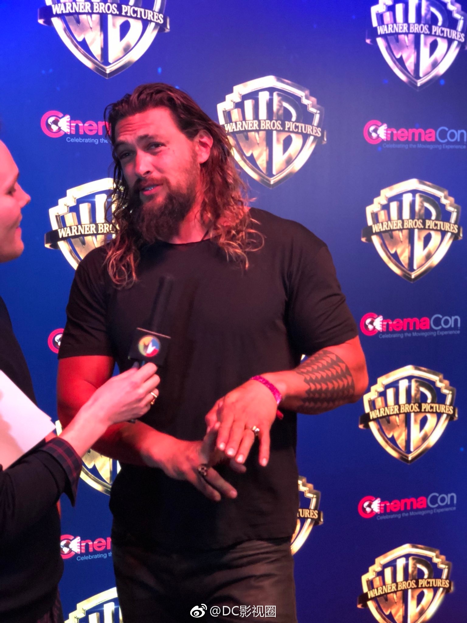 DC电影《海王》主演在CinemaCon上接受采访
