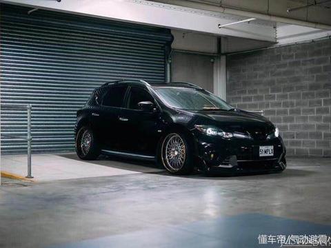 日产楼兰中大型SUV改装空气悬挂 就是为了能够降低车身
