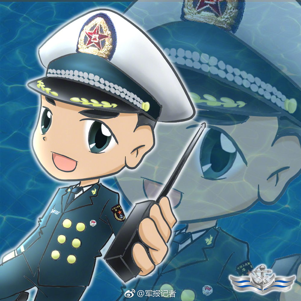 送你海军头像一起为浪花白庆生蛋糕