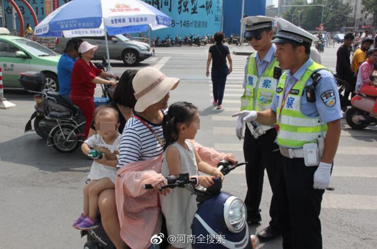 提醒!郑州交警开始对电动车违规带人进行处罚