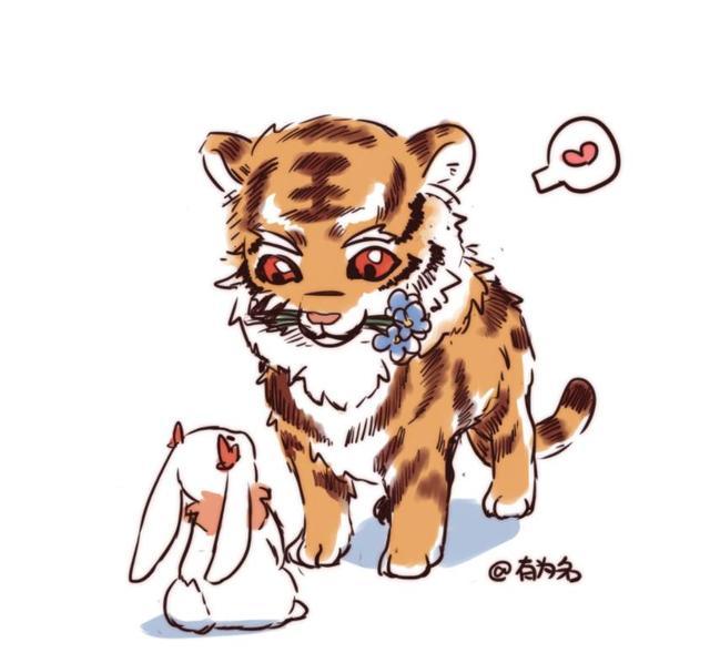 王者荣耀:裴擒虎公孙离的恋爱之旅?老虎和兔子