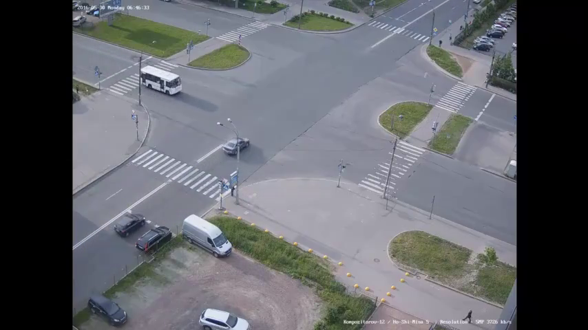 交通安全警示录---路口不减速，最后悲剧相撞