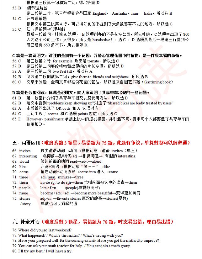 2018洛阳中考一模英语试题及答案解析,扫码进