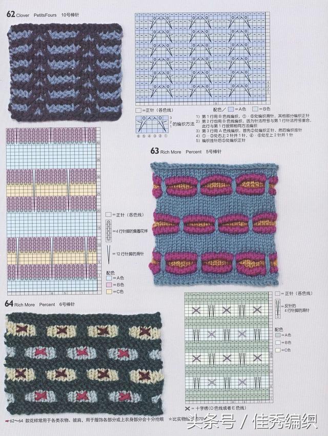 棒针毛衣编织花样图解大全 日式精选花样150款