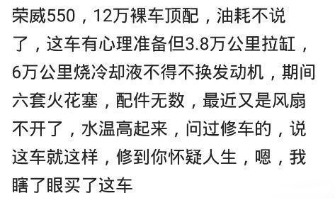 说说你们买的什么车,现在后悔了吗?网友:养车都养不起了