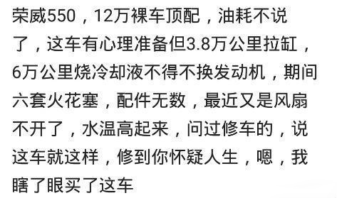 说说你们买的什么车，现在后悔了吗？网友：养车都养不起了