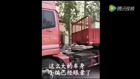 开卡车的 18岁美女司机，笑的真甜，车技真厉害！