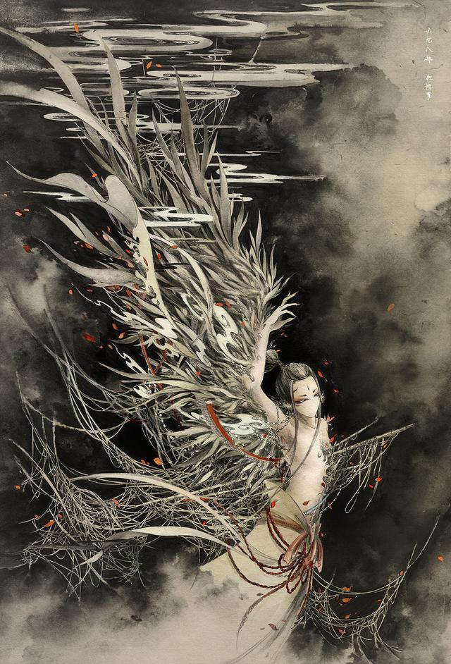 人气插画师杉泽手绘山海经百妖插画精选美爆你的眼