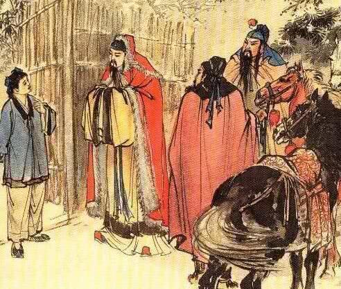 三顾茅庐是哪个人物图片