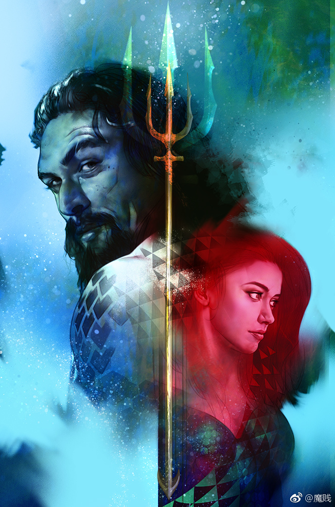 以《海王》电影为主题的漫画变体封面