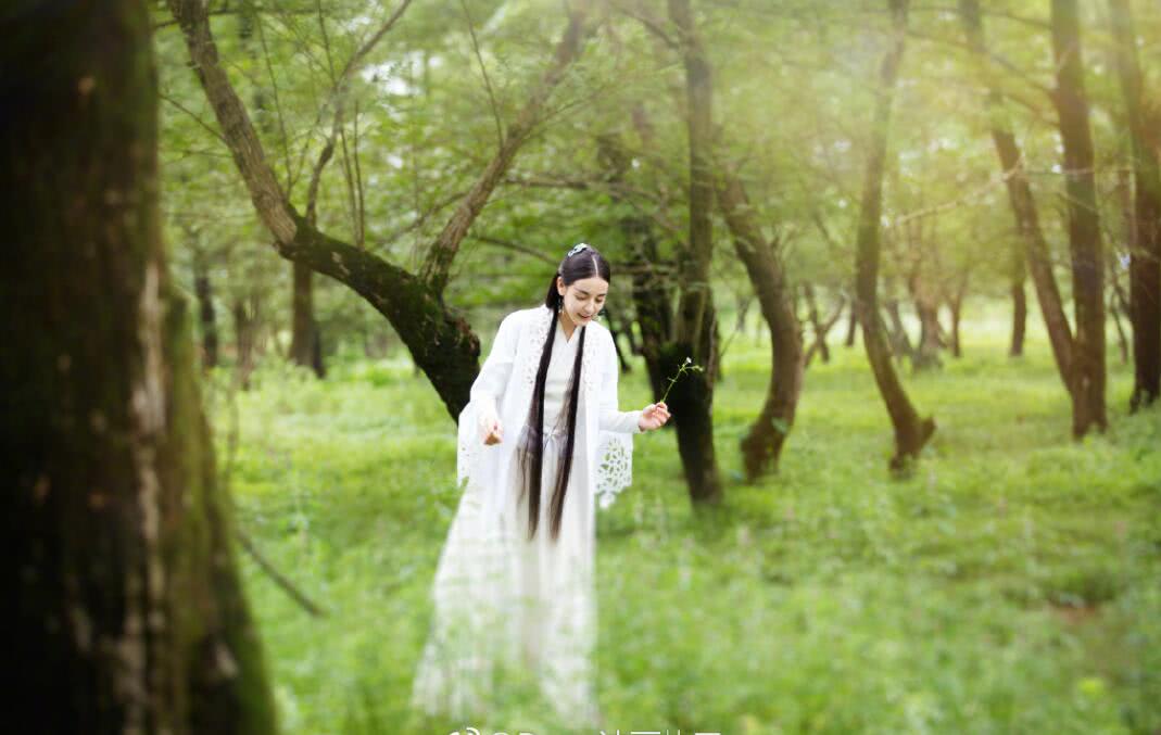 迪丽热巴晒古装剧照如仙女下凡,网友:白衣如歌美得让人无法呼吸