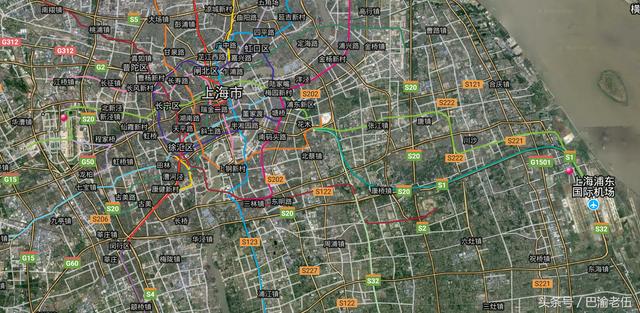 卫星地图看中国之上海的机场 网友:大,气派