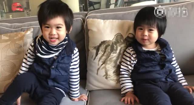 林志颖晒双胞胎儿子背唐诗,老三乖巧背诗,比老二聪明太多!