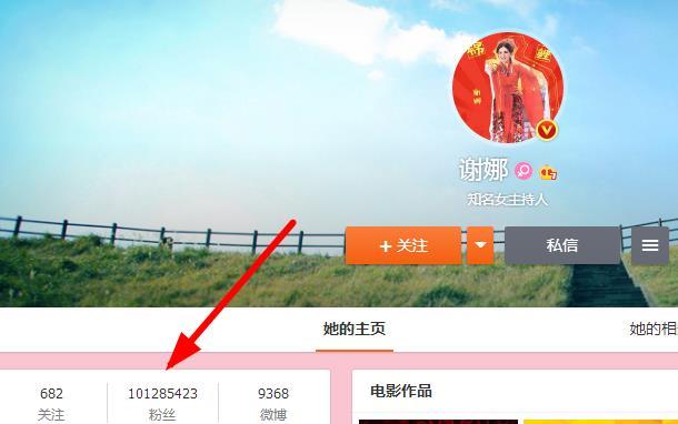 谢娜成为微博首个粉丝破亿的艺人，创世界吉尼斯记录