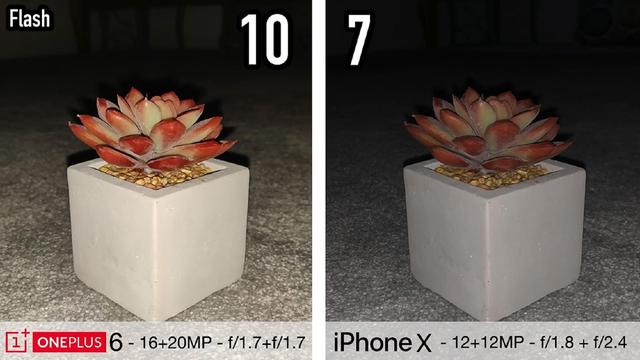 一加手机6和iPhoneX拍照对比:夜景和8X拍照有