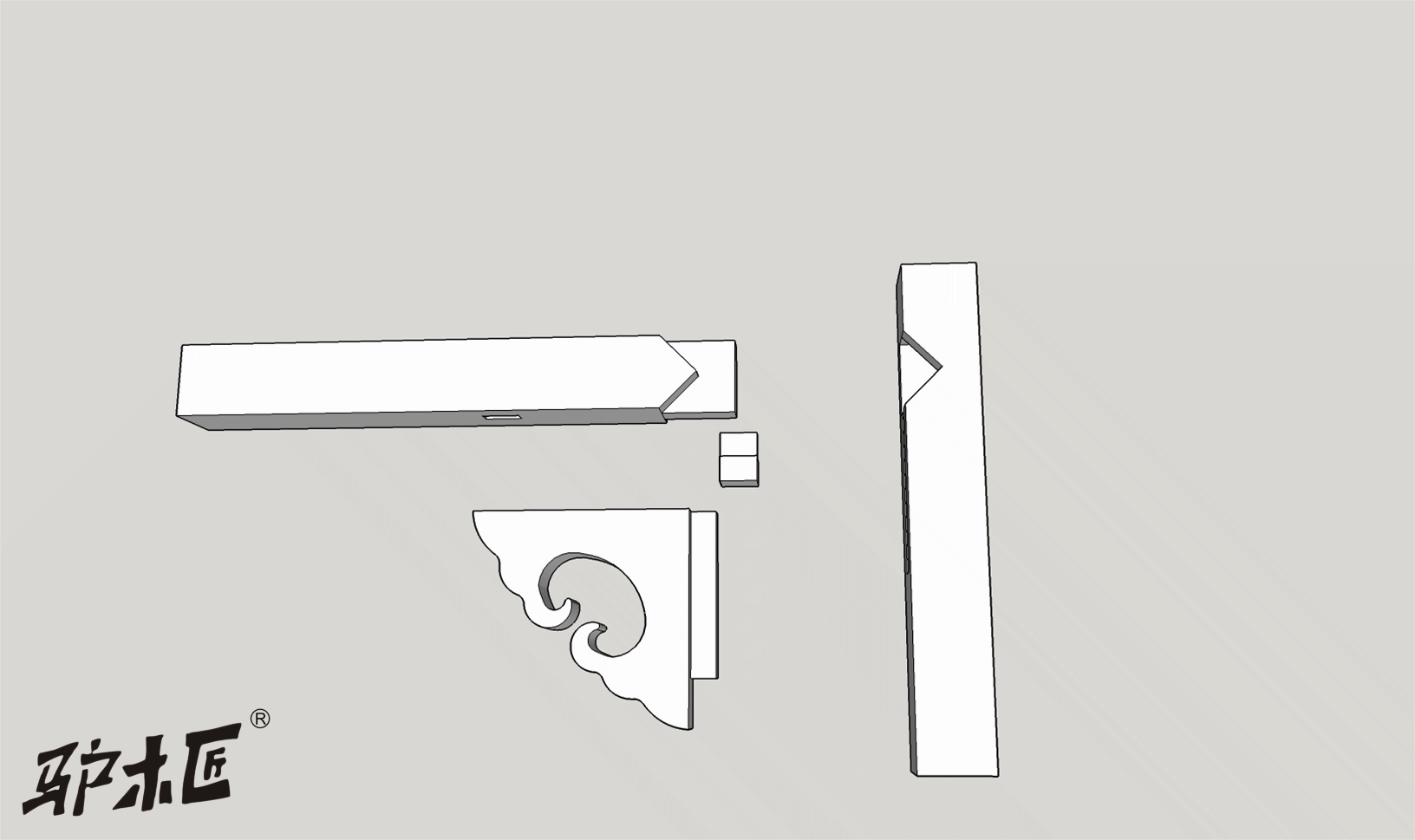 中国驴木匠全球首发101个榫卯动图第一期!