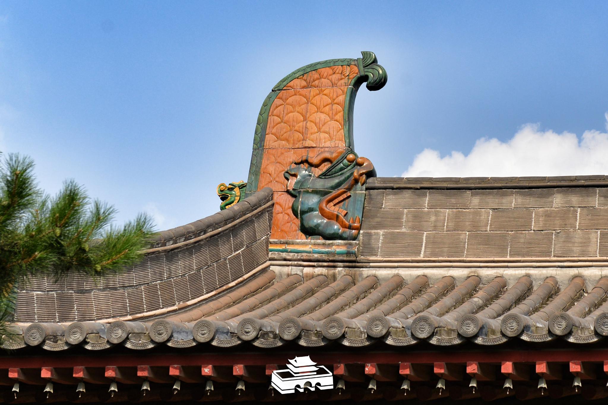 元 螭吻下华严寺薄伽教藏殿拆卸 大同市博物馆藏图五是现在薄伽教藏
